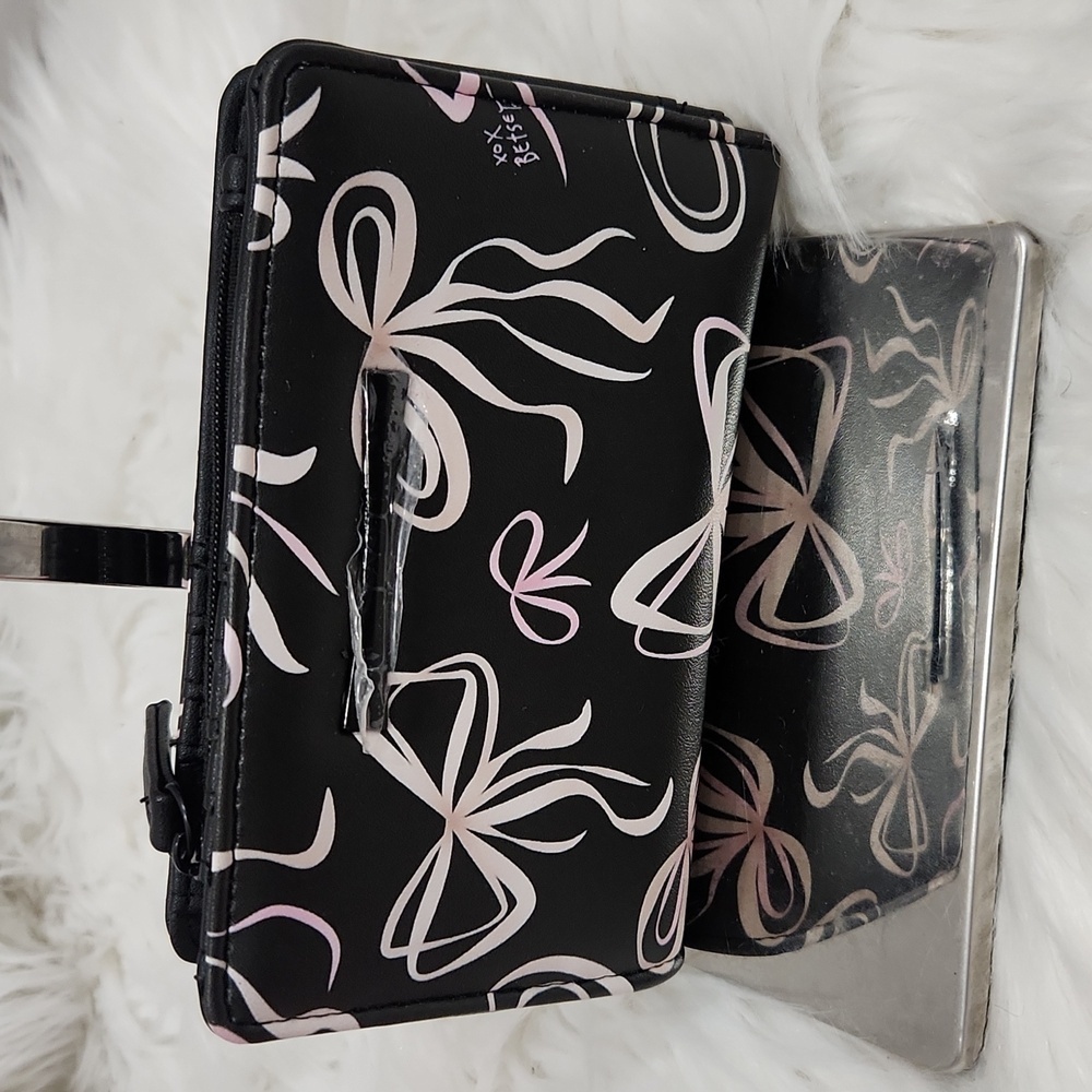 🖤🔹️Betsey Johnson🔹 2 Piece Coquette Bow XOKARA‎  Black Wallet Bundle NWOT! - Picture 3 of 7